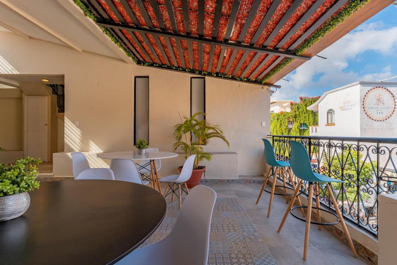 Hotel Brisas 5A Av, プレヤデルカーメン エクステリア 写真